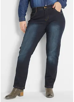 Jean droit slim, taille mi-haute, extensible, bonprix