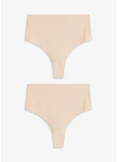 Lot de 2 strings sculptants sans coutures, maintien léger, bonprix