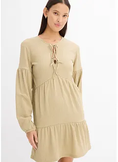 Robe en jersey crêpe texturé, bonprix