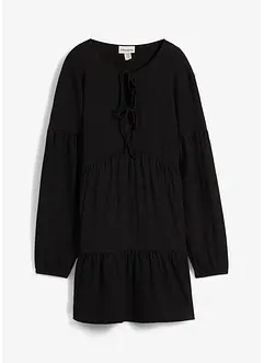 Robe en jersey crêpe texturé, bonprix
