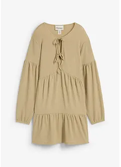 Robe en jersey crêpe texturé, bonprix