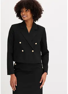 Blazer court avec boutons décoratifs, bonprix