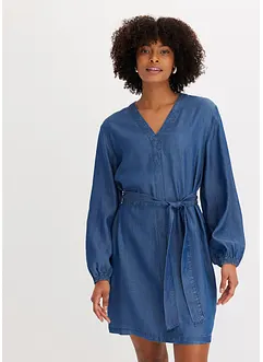 Robe en Lyocell avec lien à nouer (ens. 2 pces), bonprix