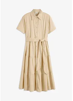 Robe-chemise en matière élastique, bonprix