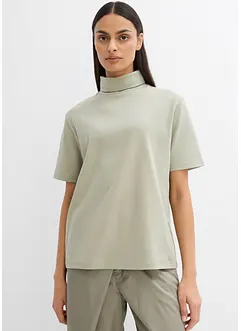 T-shirt col roulé 100% coton, bonprix