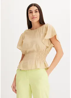 Top blouse en douce viscose mélangée, bonprix