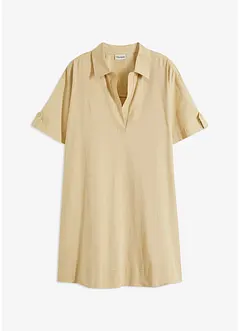 Robe-chemise en matière élastique, bonprix