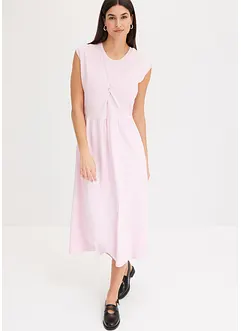 Robe en jersey évasée, détail torsadé, bonprix