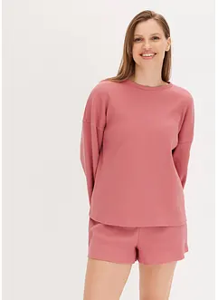 Ensemble d'intérieur en jersey gaufré avec short, bonprix