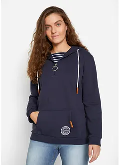 Sweat-shirt à capuche style 2 en 1, bonprix
