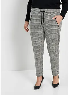 Joli pantalon taille extensible à carreaux Prince de Galles, bonprix