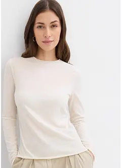 T-shirt manches longues en matière douce, bonprix