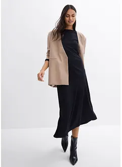 Robe midi asymétrique en viscose mélangée, bonprix