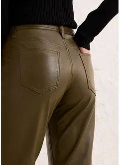 Pantalon en cuir d’agneau nappa, bonprix