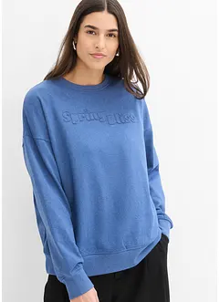 Sweat oversize en coton mélangé, bonprix
