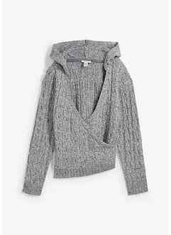 Pull à capuche et base asymétrique, bonprix