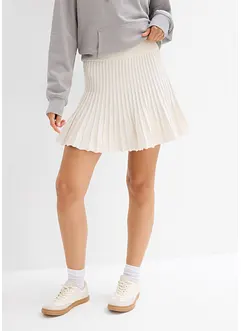 Mini-jupe en maille aspect plissé, bonprix