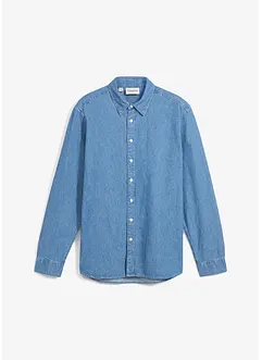 Chemise en jean 100% coton, manches longues, bonprix