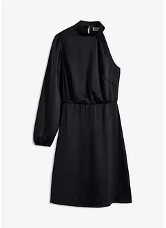 Robe une épaule en satin brillant, bonprix