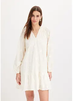 Robe avec fleurs appliquées, bonprix