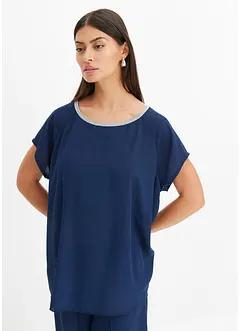 Blouse avec strass, bonprix