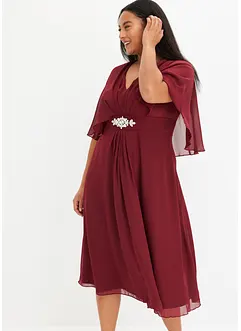 Robe en crêpe avec application de strass, bonprix