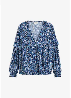 Blouse imprimée volantée, bonprix