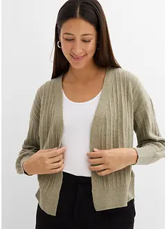 Gilet en maille à finitions côtelées, bonprix