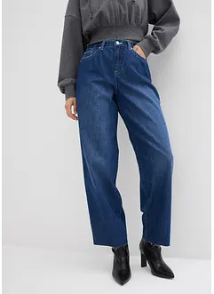 Jean baggy taille mi-haute, toile ultra-douce, bonprix