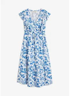 Robe longue fluide avec volants, bonprix