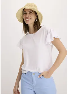 T-shirt à  manches volantées, bonprix