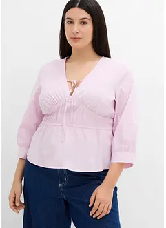 Blouse froncée avec des coutures élastiques, bonprix