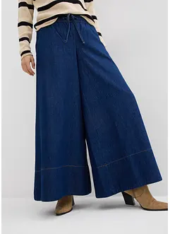 Jean large, taille mi-haute et élastiquée, bonprix