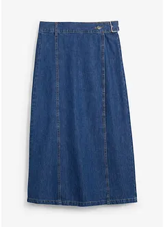 Jupe en jean, style portefeuille, super douce, bonprix