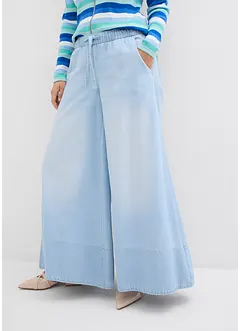 Jean large, taille mi-haute et élastiquée, bonprix