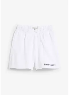 Short en molleton avec broderie, bonprix