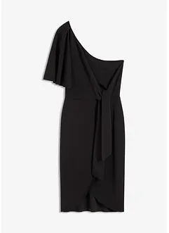 Robe une épaule avec fronces, bonprix
