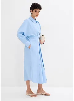 Robe-chemise oversize en viscose mélangée, bonprix
