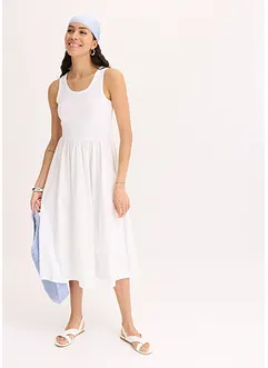 Robe en jersey bi-matière, bonprix