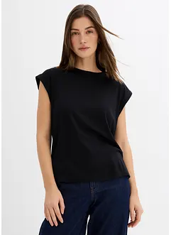 Top à épaulettes en viscose mélangée, bonprix