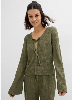 Gilet en crêpe jersey texturé, bonprix