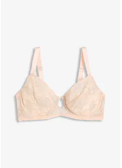 Soutien-gorge minimiseur à armatures et dentelle Lurex bicolore, bonprix