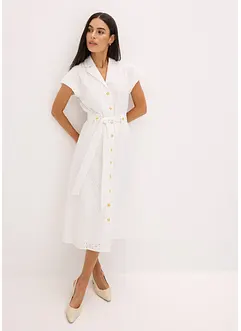 Robe-chemise en broderie anglaise, bonprix