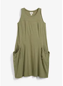 Robe en jersey coton avec poches, bonprix