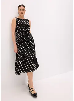 Robe midi avec lien à nouer, bonprix