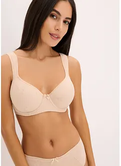 Soutien-gorge à coques et bonnets brodés, bonprix