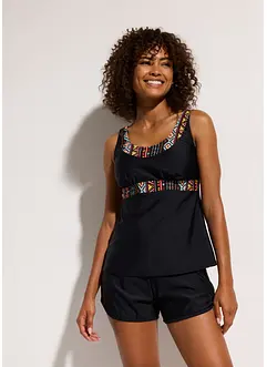 Tankini long (ens. 2 pces) avec shorty, bonprix