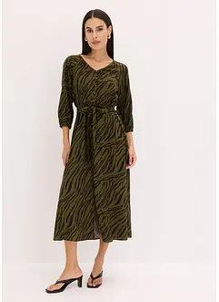 Robe midi en viscose fluide, bonprix