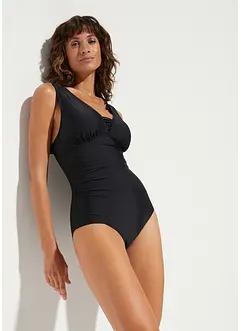 Maillot 1 pièce sculptant à larges bretelles, maintien modéré, bonprix