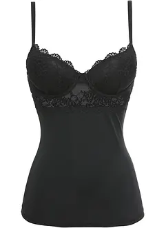 Caraco soutien-gorge en matière microfibre lisse, bonprix